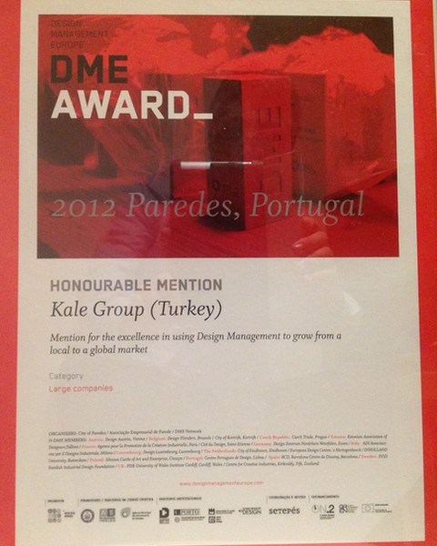 Tasarım Odaklı Değişim Kale Grubu’na DME Onur Ödülü’nü Kazandırdı