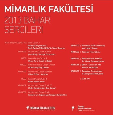 Bilgi Mimarlık 2013 Bahar Sergileri