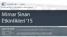 Atılım Üniversitesi Mimar Sinan Etkinlikleri 15'
