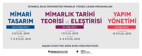 İstanbul Bilgi Üniversitesi Mimari Tasarım Yüksek Lisans Programı