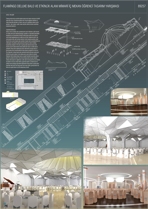 Flamingo Deluxe Balo ve Etkinlik Alanları Mimari ve İçmekan Öğrenci Tasarımı Yarışması Sonuçlandı