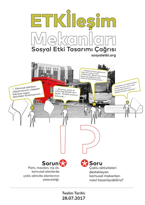 ‘ETKİleşim Mekanları’ Sosyal Etki Tasarımı Çağrısı