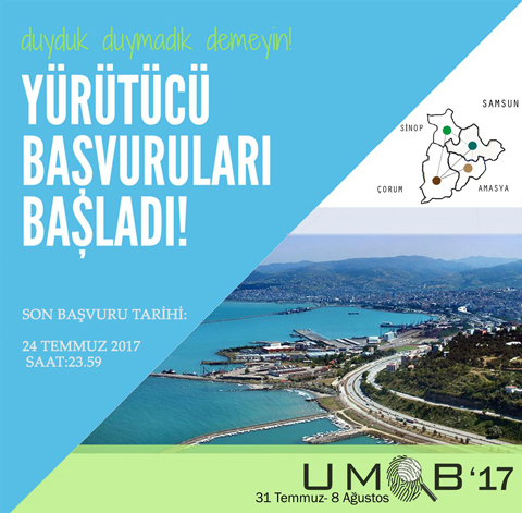 UMÖB17 Samsun için Yürütücü Başvuruları Başladı