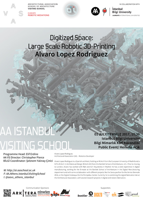 AA İstanbul Visiting School 2017 Konferans Dizisi