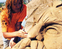 Ankara'da 1. Uluslararası Kum Heykel Festivali