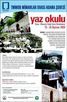 Kozan - Manastır Sokak Çevre Düzenlemesi Yaz Okulu