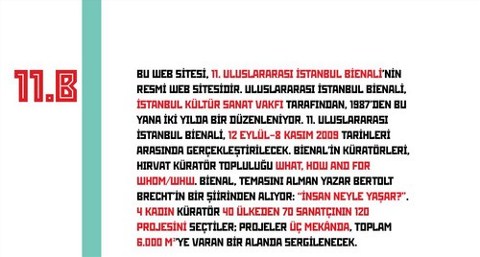 11. Uluslararası İstanbul Bienali Açılış Etkinlikleri