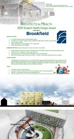 "Sağlık İçin Mimarlık" 2009 Öğrenci Ödülleri