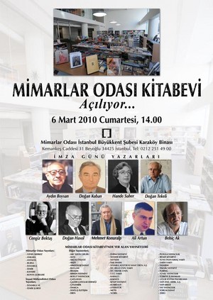Mimarlar Odası Kitabevi Açılıyor