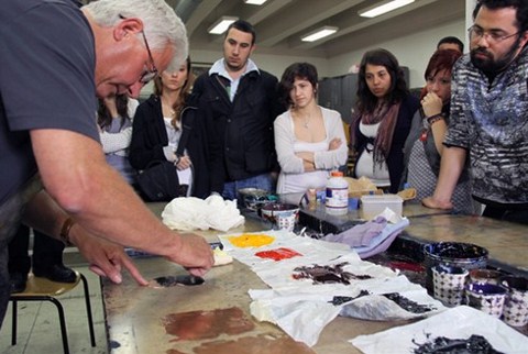 Prof. Hugo Besard ve Öğrencilerinden Özgünbaskı Resim Sergisi