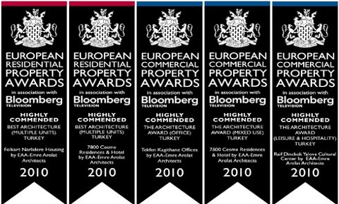 Avrupa Gayrimenkul Ödülleri'nden EAA'ya 5 Ödül Birden