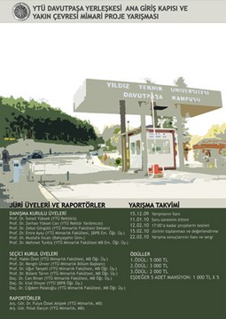YTÜ Davutpaşa Yerleşkesi Ana Giriş Kapısı ve Yakın Çevresi Mimari Proje Yarışması Sonuçlandı
