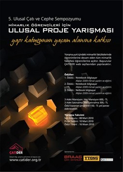 5. Ulusal Çatı & Cephe Sempozyumu Mimarlık Öğrencileri İçin Ulusal Proje Yarışması Sonuçlandı
