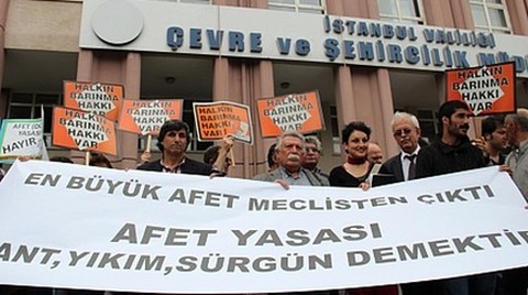 'Afet Riski Altındaki Alanların Dönüştürülmesi Hakkında Kanun' için 'Ortak Deklarasyon'