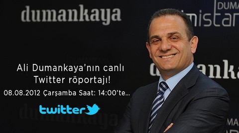Ali Dumankaya Twitter'de Soruları Cevaplayacak